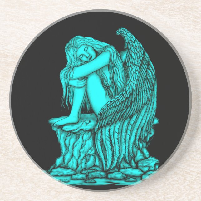 A sleeping Angel on the Stone Coaster (Front)