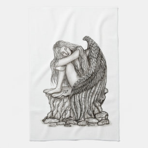 A sleeping Angel on the Stone Kitchen Towel