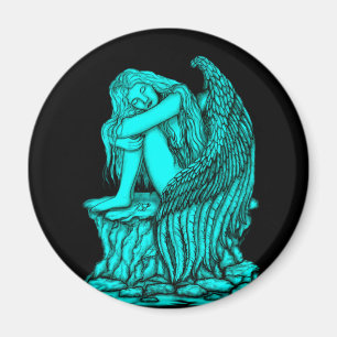A sleeping Angel on the Stone Magnet