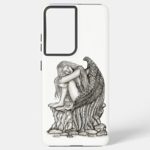 A sleeping Angel on the Stone Samsung Galaxy Case