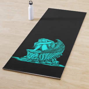 A sleeping Angel on the Stone Yoga Mat
