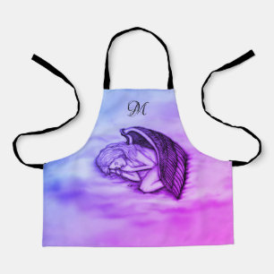 A sleeping Angel , personalize own Monogram Apron