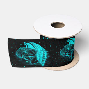 A sleeping Angel Satin Ribbon