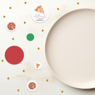 A Slice of Fun 1st Birthday Pizza Confetti
