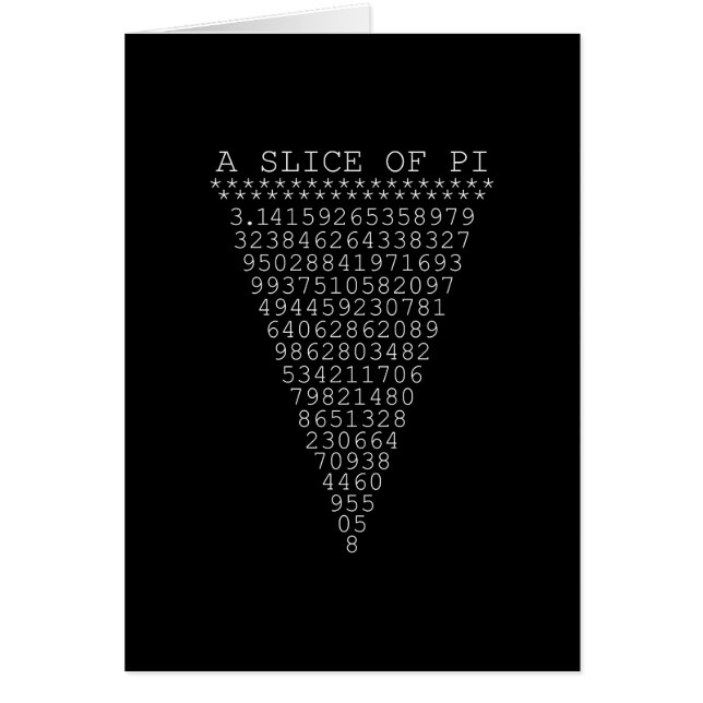 A Slice of Pi Digits (Front)