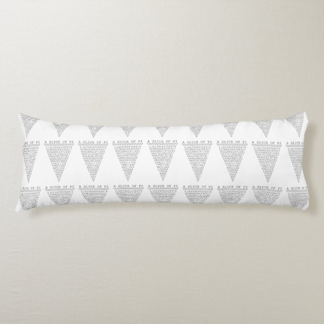 A Slice of Pi Digits Body Pillow (Front)