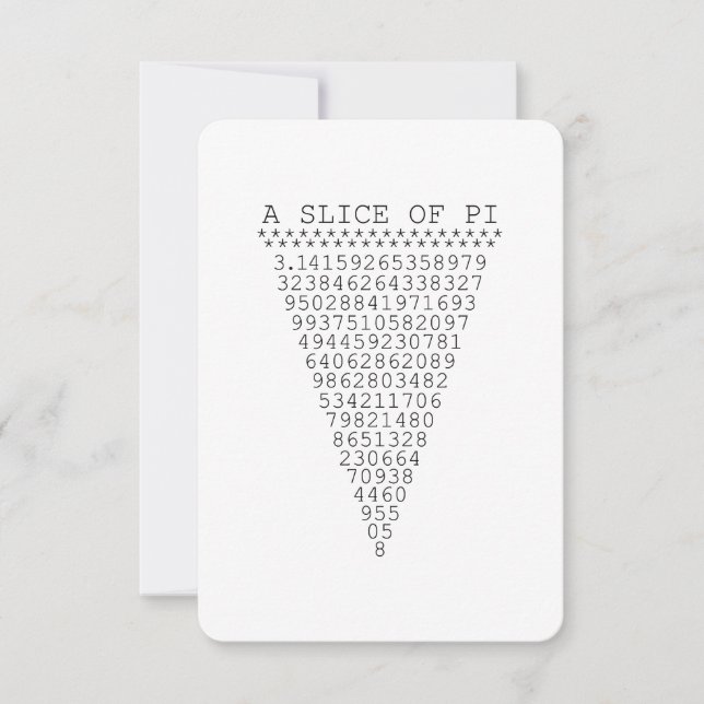 A Slice of Pi Numbers (Front)