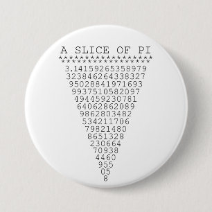 A Slice of Pi Presentation 3 Inch Round Button