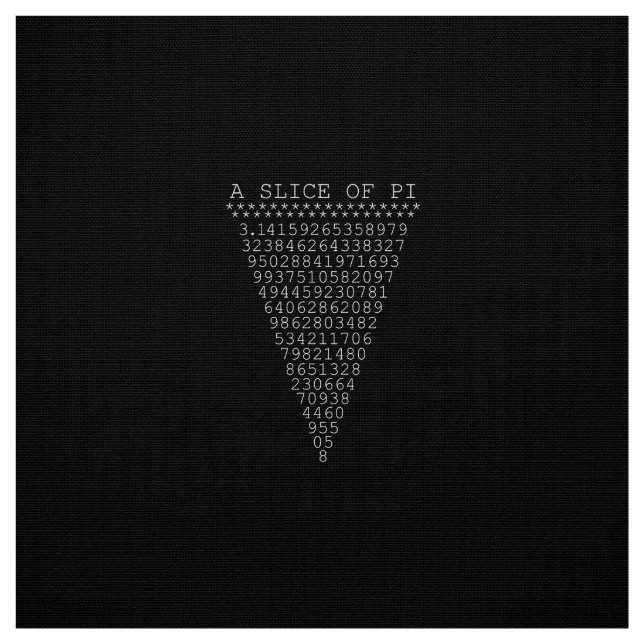 A Slice of Pi Triangle Fabric (Swatch)