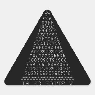A Slice of Pi Triangle Triangle Sticker