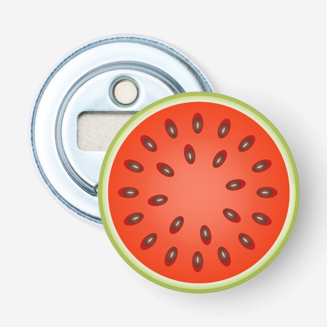 A Slice of Red Watermelon Bottle Opener (Front)