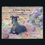A Slim Dog Year Calendar<br><div class="desc">Our slim dog pals are on the ball all right - every month shows them conscious of what's going on eg Talk like a pirate day in September,  Halloween in October etc</div>