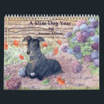 A Slim Dog Year Calendar<br><div class="desc">Our slim dog pals are on the ball all right - every month shows them conscious of what's going on eg Talk like a pirate day in September,  Halloween in October etc</div>