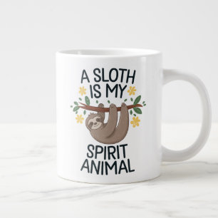 "A Sloth is My Spirit Animal Large Coffee Mug