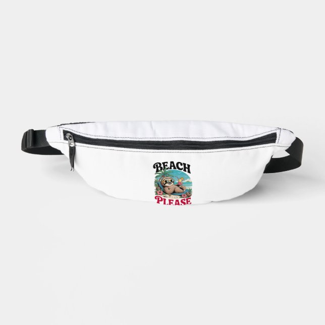 A Sloth Wild Animal Tired Fanny Pack (Front)