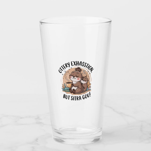 A Sloth Wild Animal Tired Glass (Front)