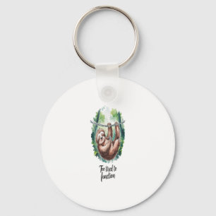 A Sloth Wild Animal Tired Keychain