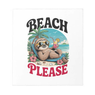A Sloth Wild Animal Tired Notepad