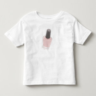 a small bottle of pink cosmetic toddler t-shirt