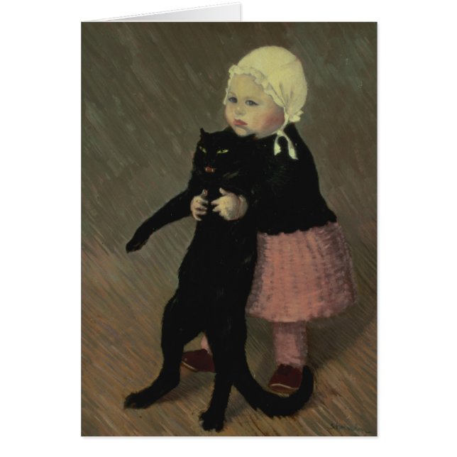 A Small Girl with a Cat, 1889 (Front)
