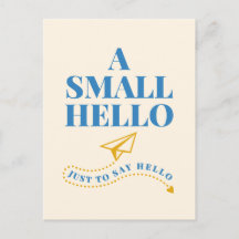 A Small Hello Playful Typography Design