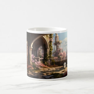 A Small River In Abandoned Building Coffee Mug
