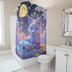 A small Star Whisper Moonlit Fox sleeping peaceful