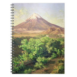 A Small Volcano in Mexican Countryside, 1887 (oil Notebook