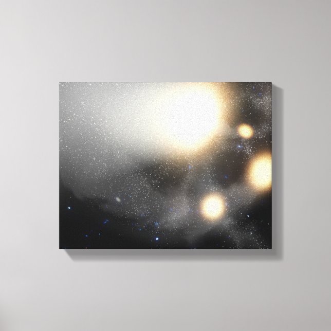 A smash-up of galaxies canvas print (Front)