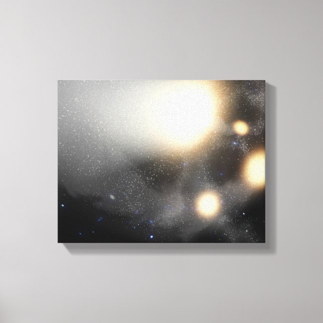 A smash-up of galaxies canvas print (Front)