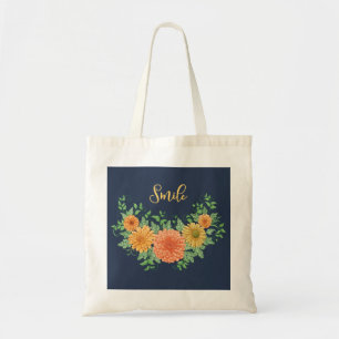 A Smile in Flowers Tote Bag