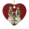 A Snow Couple Ceramic Christmas Ornament