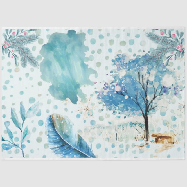 A Snow Gnome Series Design 4 Tissue Paper (Front)