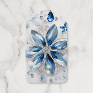 A snowflake winter event decor gift tags