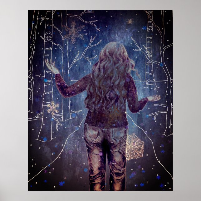 A Snowy Night Poster (Front)