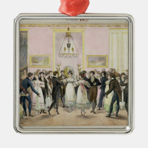 A Society Ball, engraved by Charles Etienne Metal Ornament
