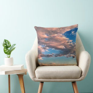A Soft, Dreamy Sky Throw Pillow