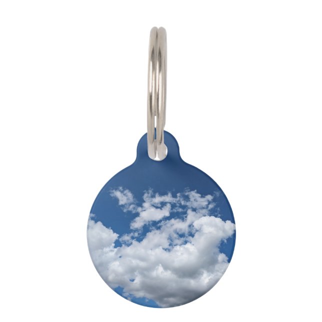 A soft patch of clouds pet tag (Front)