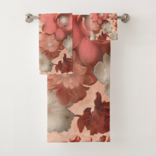 A soft, pinkish-orange hue called Peach Fuzz Bath Towel Set