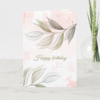 A Soft Touch Birthday Card