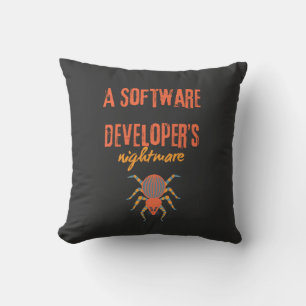 A software developers nightmare funny  throw pillow