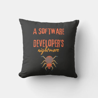 A software developers nightmare funny throw pillow