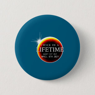 A Solar Eclipse 04 08 24 2 Inch Round Button