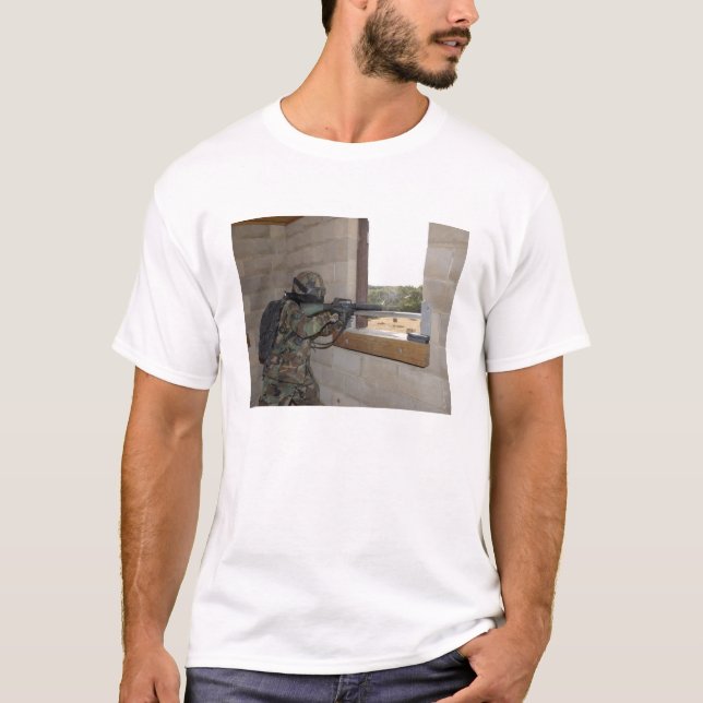 A soldier acts as an opposition force T-Shirt (Front)