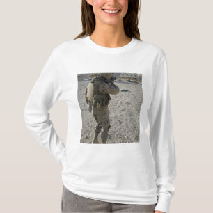 A soldier engages his target on a shooting rang T-Shirt
