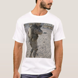 A soldier engages his target on a shooting rang T-Shirt