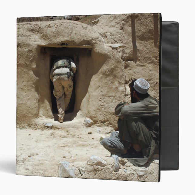 A soldier from the National Guard Binder (Front/Inside)