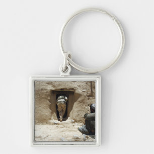 A soldier from the National Guard Keychain