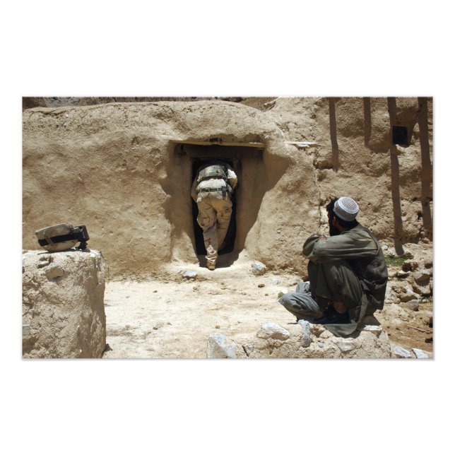 A soldier from the National Guard Photo Print (Front)