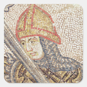 A soldier with a sword square sticker